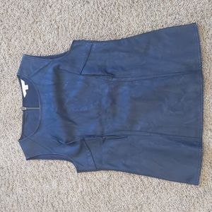CAbi faux leather sleeveless top
